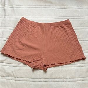 Love Tree Women's Pleated Shorts in Rust